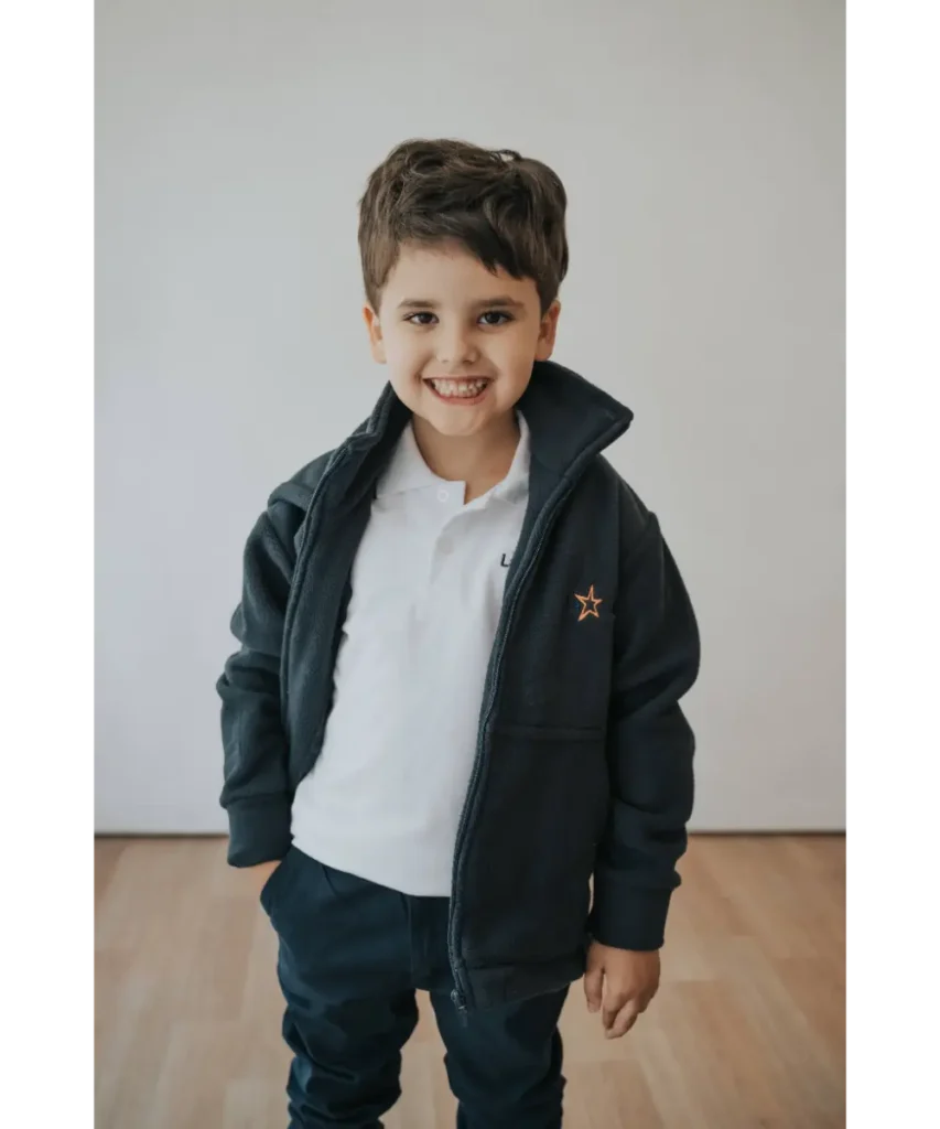 CAMPERA POLAR AZUL MARINO