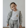 CAMPERA CANGURO GRIS MELANGE