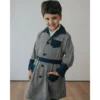 GUARDAPOLVO CUADRILLE GRIS Y AZUL