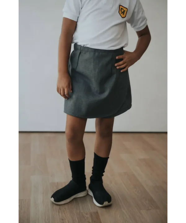 POLLERA PORTAFOLIO GRIS DE SARGA