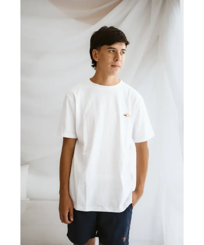 Remera blanca de jersey