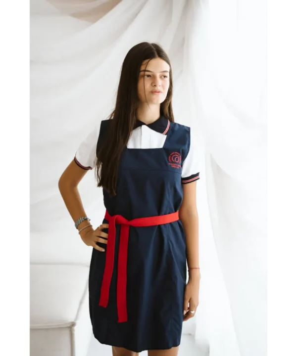 JUMPER COLOR AZUL CON BORDADO