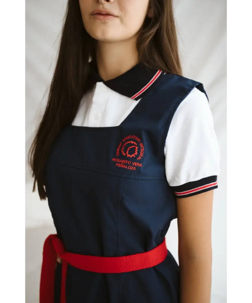 JUMPER COLOR AZUL CON BORDADO