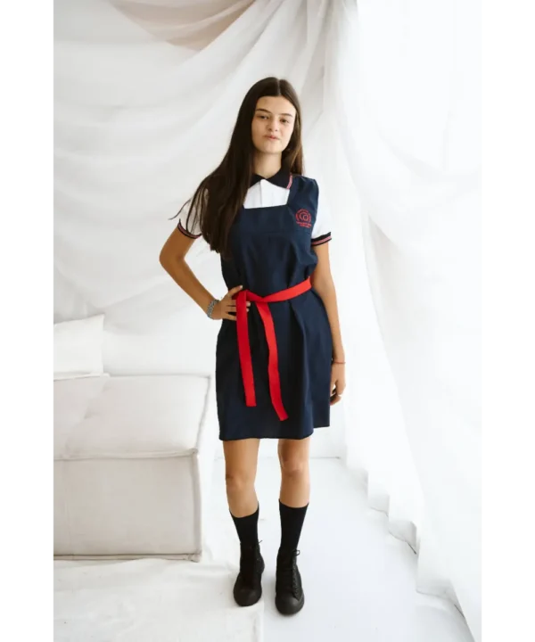 JUMPER COLOR AZUL CON BORDADO