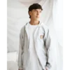 CAMPERA CANGURO GRIS MELANGE