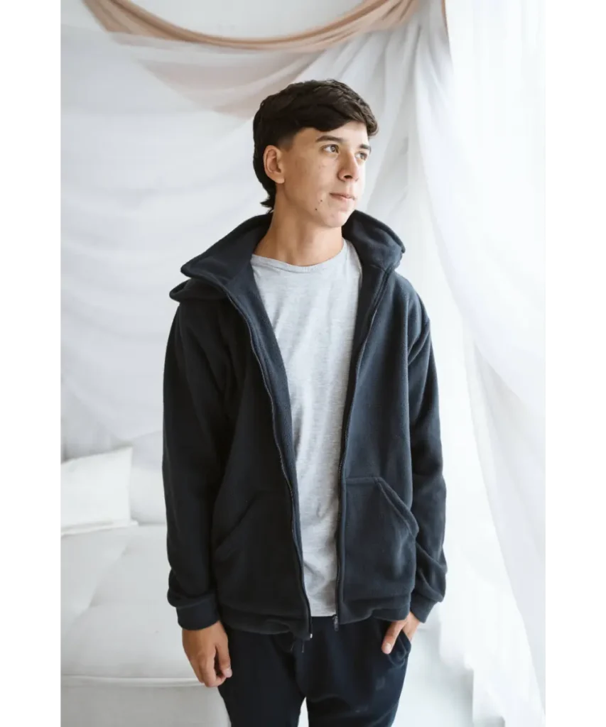 CAMPERA POLAR AZUL MARINO