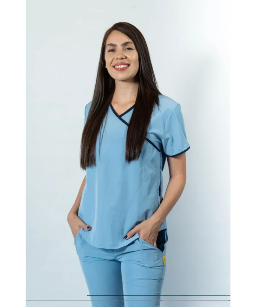 AMBO CELESTE DE MICROFIBRA CON SPANDEX