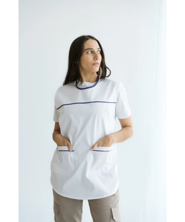 PONCHO LISO DE ACROCEL CON VIVOS DE COLORES