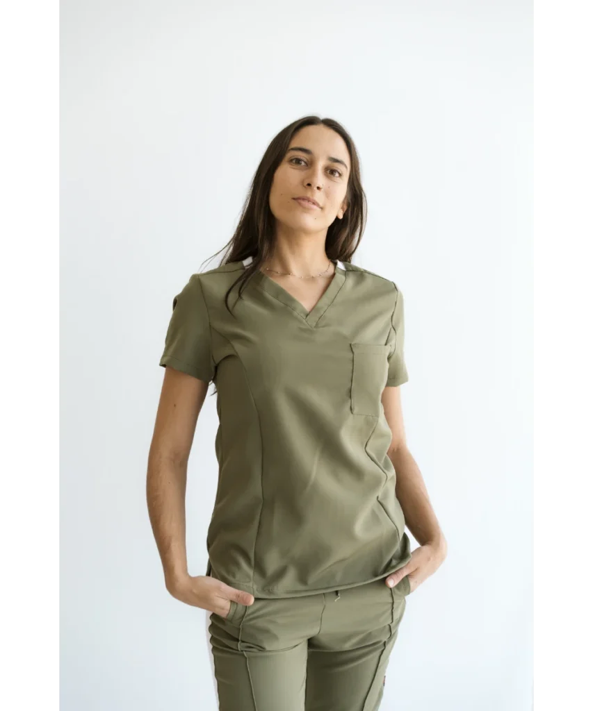 AMBO SPANDEX COMBINADO VERDE CON CRUDO JL